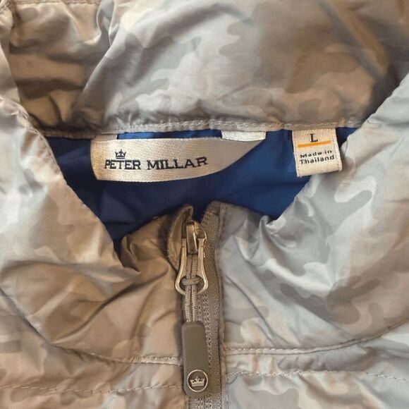 Peter Millar Men's Camo Hyperlight Quilted Puffer Vest Large - Picture 3 of 10